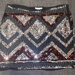 Sequin short skirt
